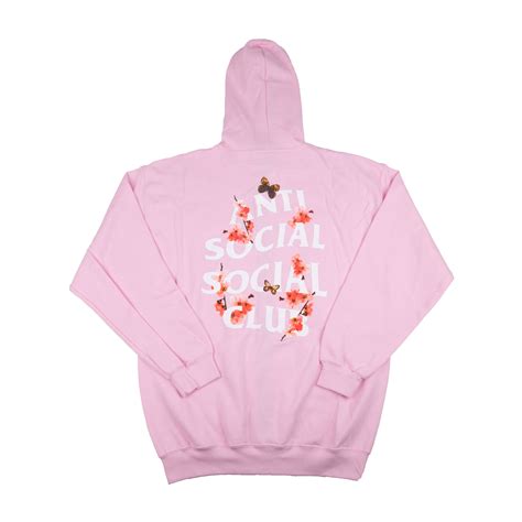 pink anti social social club hoodie|anti social social club sweatshirt.